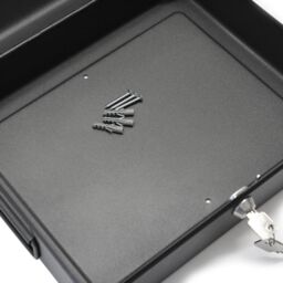mysmartbuy Lockable Security Box - Floor or Wall Mountable Steel Safe in Black - thumbnail 7