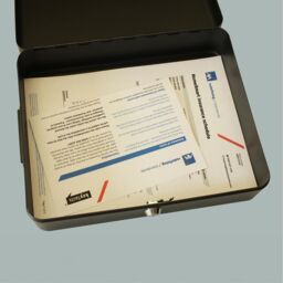 mysmartbuy Lockable Security Box - Floor or Wall Mountable Steel Safe in Black - thumbnail 6