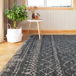 Kukoon Charcoal Grey Outdoor, Garden & Patio Area Rug in Dark Grey - Size: 120 cm x 170 cm - thumbnail 4