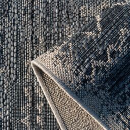 Kukoon Charcoal Grey Outdoor, Garden & Patio Area Rug in Dark Grey - Size: 120 cm x 170 cm - thumbnail 6