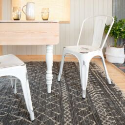Kukoon Charcoal Grey Outdoor, Garden & Patio Area Rug in Dark Grey - Size: 120 cm x 170 cm - thumbnail 3