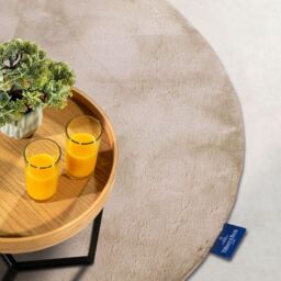 THE RUGS Villeroy & Boch 1899 Soft Pile Rug Leon Abstract Living Room in Cream - Size: 200 cm diameter - thumbnail 8
