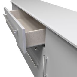 Ready Assembled 2 U Carlton 2 Door 3 Drawer Sideboard (Ready Assembled) in Grey - Size: Large - thumbnail 6