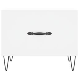 Berkfield Home Decorative Coffee Table White 50x50x40 cm Engineered Wood - Size: 50 x 50 x 40 cm - thumbnail 5