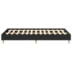Berkfield Home Bed Frame No Mattress Black 140x190 cm Engineered Wood - thumbnail 6