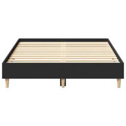 Berkfield Home Bed Frame No Mattress Black 140x190 cm Engineered Wood - thumbnail 5