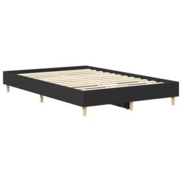 Berkfield Home Bed Frame No Mattress Black 140x190 cm Engineered Wood - thumbnail 7