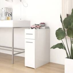 Berkfield Home Sturdy Apothecary Cabinet White 20x45.5x60 cm Engineered Wood - thumbnail 2