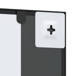 Berkfield Home Wall Mirror Black 50x100 cm Rectangle Iron - thumbnail 6