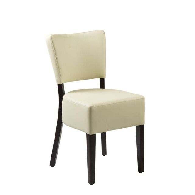 netfurniture Bugel Side Chair - Wenge - Cream