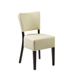 netfurniture Bugel Side Chair - Wenge - Cream