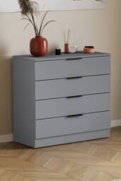 Home Discount Vida Designs Trega 4 Drawer Chest of Drawers Space Saving Bedroom in Grey
