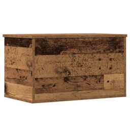 Berkfield Home Storage Box Old Wood 60x35x35 cm Made of Engineered Wood in Brown - Size: 60 x 35 x 35 cm - thumbnail 6