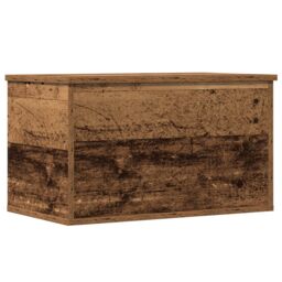 Berkfield Home Storage Box Old Wood 60x35x35 cm Made of Engineered Wood in Brown - Size: 60 x 35 x 35 cm - thumbnail 2