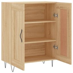 Berkfield Home Sideboard Sonoma Oak 69.5x34x90 cm Engineered Wood in Brown - thumbnail 6