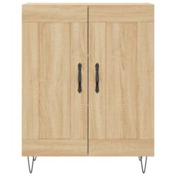 Berkfield Home Sideboard Sonoma Oak 69.5x34x90 cm Engineered Wood in Brown - thumbnail 5