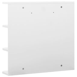 Berkfield Home Bathroom Mirror Cabinet White 66x17x63 cm MDF - Size: 66 x 17 x 63 cm - thumbnail 6