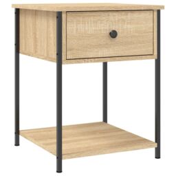 Berkfield Home Bedside Tables 2 pcs Sonoma Oak 44x45x58 cm Engineered Wood in Brown - Size: 44 x 45 x 58 cm - thumbnail 3