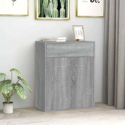 Berkfield Home Sideboard Grey Sonoma 60x30x75 cm Engineered Wood - Size: 60 x 30 x 75 cm - thumbnail 2