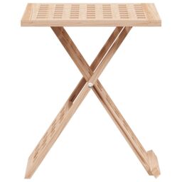 Berkfield Home Coffee Table Foldable 33x33x40, 5 cm Solid Wood Walnut in Brown - thumbnail 5