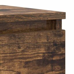 Berkfield Home Sideboard Smoked Oak 100x35x76 cm Engineered Wood in Brown - Size: 100 x 35 x 76 cm - thumbnail 9