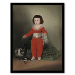 Artery8 Red Manuel Portrait Francisco Goya Framed Wall Art Print - Size: A4 - thumbnail 1