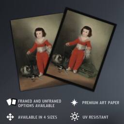 Artery8 Red Manuel Portrait Francisco Goya Framed Wall Art Print - Size: A4 - thumbnail 2