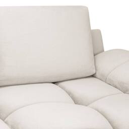 Furnishings For Less UK Zura Cream Fabric Large 3 Seater L Shaped Universal Corner Sofa Bed - thumbnail 8
