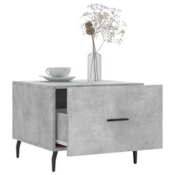 Berkfield Home Coffee Table Concrete Grey 50x50x40 cm Engineered Wood - Size: 50 x 50 x 40 cm - thumbnail 4