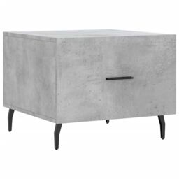 Berkfield Home Coffee Table Concrete Grey 50x50x40 cm Engineered Wood - Size: 50 x 50 x 40 cm - thumbnail 2