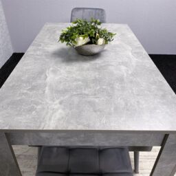 KOSY KOALA Grey Wooden Dining Table Set with 2 Grey Chairs & 2 Benches, Furniture - thumbnail 7