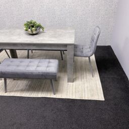 KOSY KOALA Grey Wooden Dining Table Set with 2 Grey Chairs & 2 Benches, Furniture - thumbnail 8