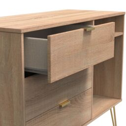Ready Assembled 2 U Bexley 3 Drawer TV Unit (Ready Assembled) in Light Oak - thumbnail 5