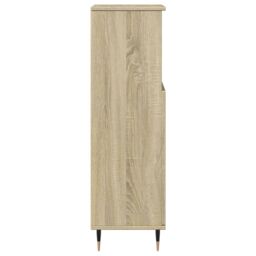 Berkfield Home Bathroom Cabinet Sonoma Oak 30x30x100 cm Engineered Wood in Brown - Size: 30 x 30 x 100 cm - thumbnail 5