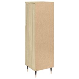 Berkfield Home Bathroom Cabinet Sonoma Oak 30x30x100 cm Engineered Wood in Brown - Size: 30 x 30 x 100 cm - thumbnail 6