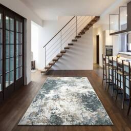 The Rug Shop UK Modern Abstract Easy To Clean Charm Area Rug in Blue - Size: 160 cm x 230 cm - thumbnail 2