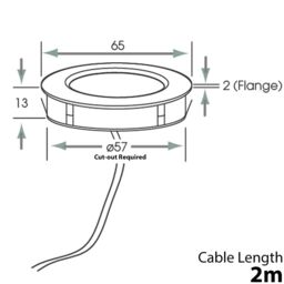Loops 3x CHROME Round Surface or Flush Under Cabinet Kitchen Light Kit - 240V Mains Powered - Natural White LED - thumbnail 3