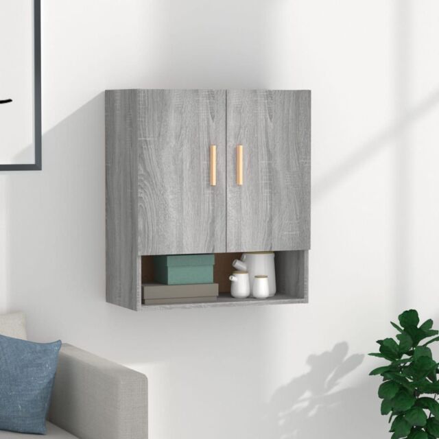 Berkfield Home Wall Cabinet Grey Sonoma 60x31x70 cm Engineered Wood - Size: 60 x 31 x 70 cm - image 1
