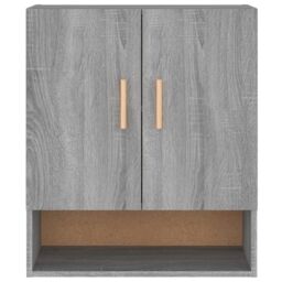 Berkfield Home Wall Cabinet Grey Sonoma 60x31x70 cm Engineered Wood - Size: 60 x 31 x 70 cm - thumbnail 5