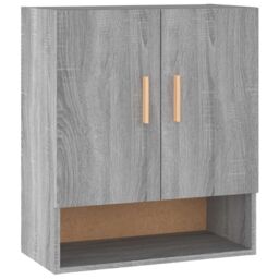 Berkfield Home Wall Cabinet Grey Sonoma 60x31x70 cm Engineered Wood - Size: 60 x 31 x 70 cm - thumbnail 2