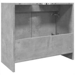 Berkfield Home Sink Cabinet Concrete Grey 63x29x55 cm Engineered Wood - Size: 63 x 29 x 55 cm - thumbnail 7