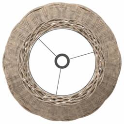 Berkfield Home Ceiling Lamp Shade Brown √ò50x30 cm Wicker - Size: 50x30 cm - thumbnail 5