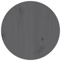 Berkfield Home Coffee Table Grey Ã˜ 35x35 cm Solid Wood Pine - thumbnail 6