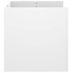 Berkfield Home Coffee Table White 80x50x50 cm Engineered Wood - Size: 80 x 50 x 50 cm - thumbnail 5