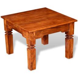Berkfield Home Coffee Table Solid Wood 60x60x45 cm in Brown - Size: 60 x 60 x 45 cm - thumbnail 1