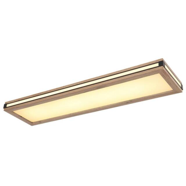 Netlighting Carla 80x20cm Flush Ceiling Light White LED 3000K in Light Brown - Size: 80x20 cm - image 1