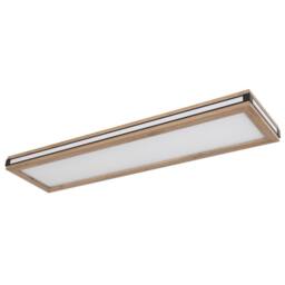 Netlighting Carla 80x20cm Flush Ceiling Light White LED 3000K in Light Brown - Size: 80x20 cm - thumbnail 2