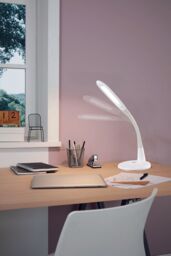Loops 2 PACK Table Desk Lamp Colour White Touch On/Off Dimming Bulb LED 3.7W Included - thumbnail 3