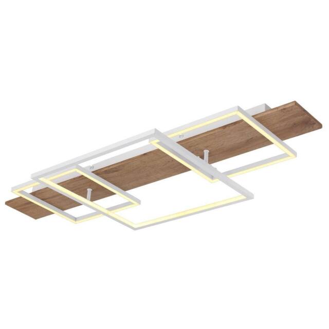 Netlighting Vanni 95x40cm Semi Flush Ceiling Light White Matt 3x LED 3000K - Size: 95x40 cm - image 1