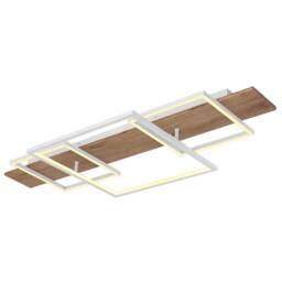 Netlighting Vanni 95x40cm Semi Flush Ceiling Light White Matt 3x LED 3000K - Size: 95x40 cm - thumbnail 1